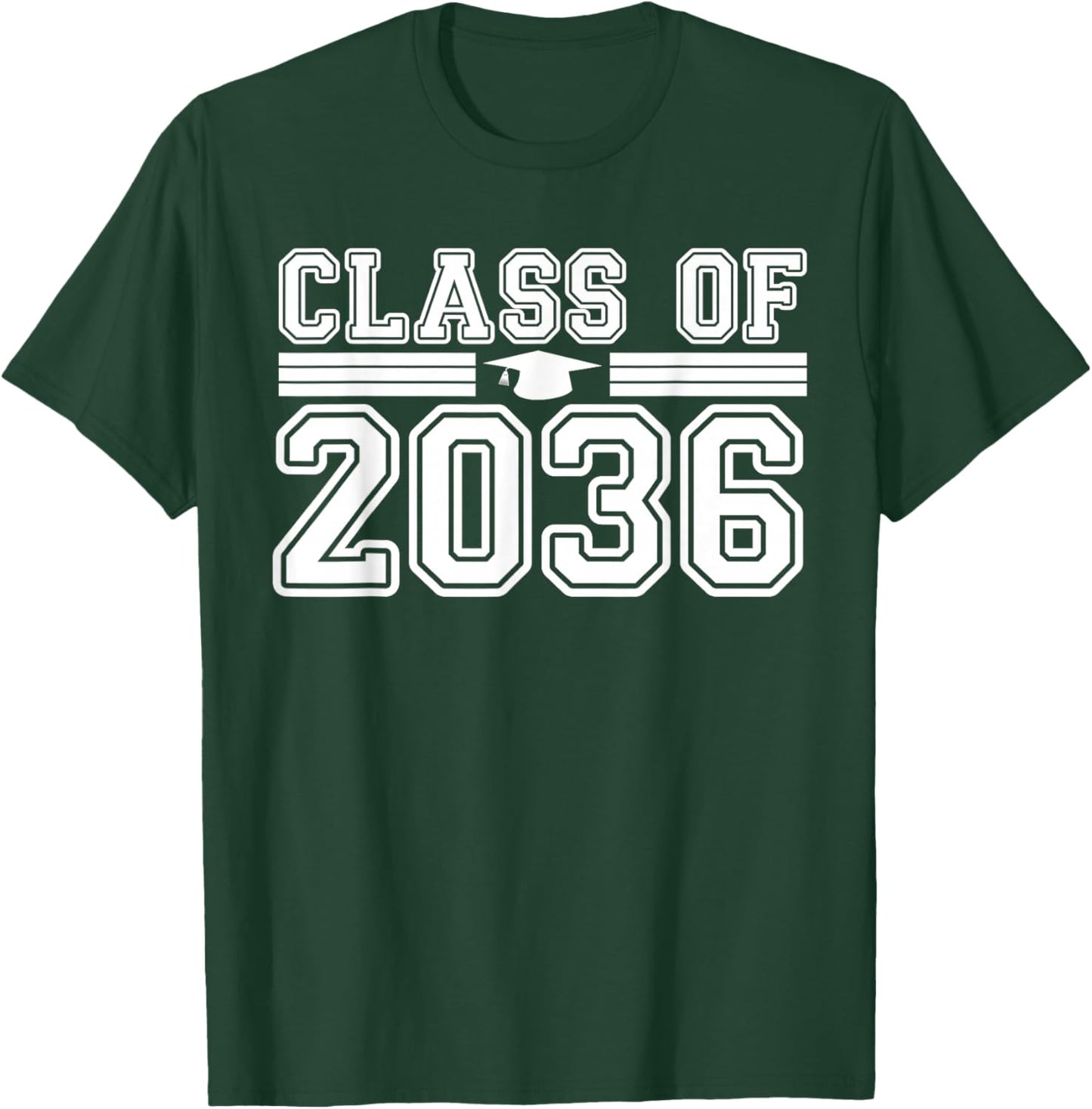 Class Of 2036 Grow with Me First Day of School Boys Girls T-Shirt - T-Shirt | Forest