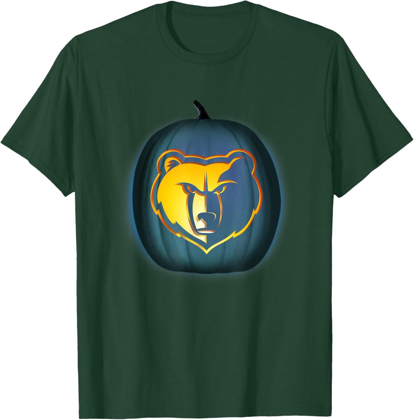 NBA Memphis Grizzlies Halloween Glow Pumpkin T-Shirt - T-Shirt | Forest