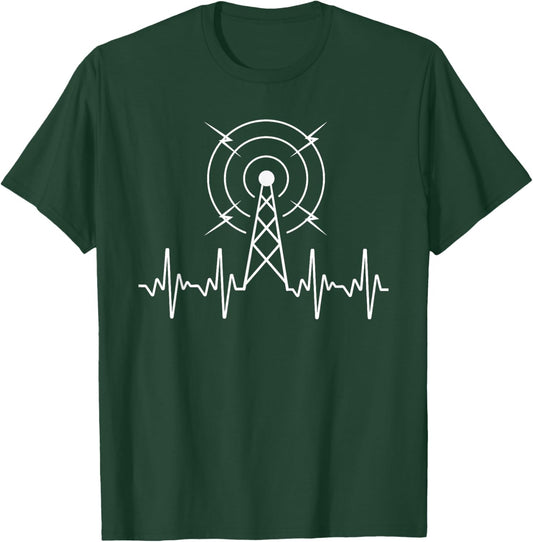 Funny Ham Radio Art Women Ham Operator Amateur Radio T-Shirt - T-Shirt | Forest