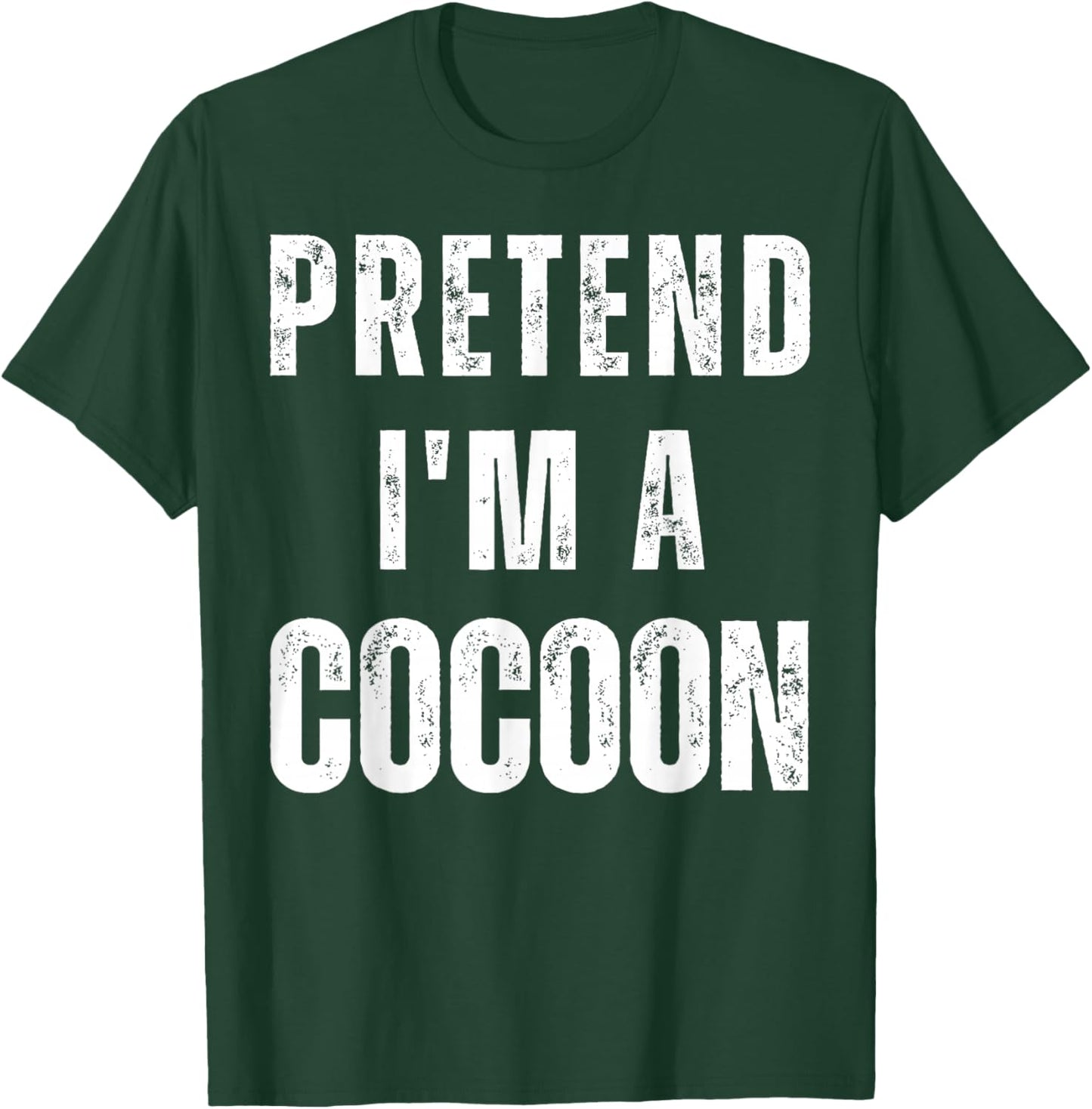 Pretend I am a Cocoon Matching Last Minute -Adults & Kids Halloween Shirt Grey Small Medium Large Extra Large Short Sleeve Casual Humorous Design Halloween-themed T-Shirt - T-Shirt | Forest