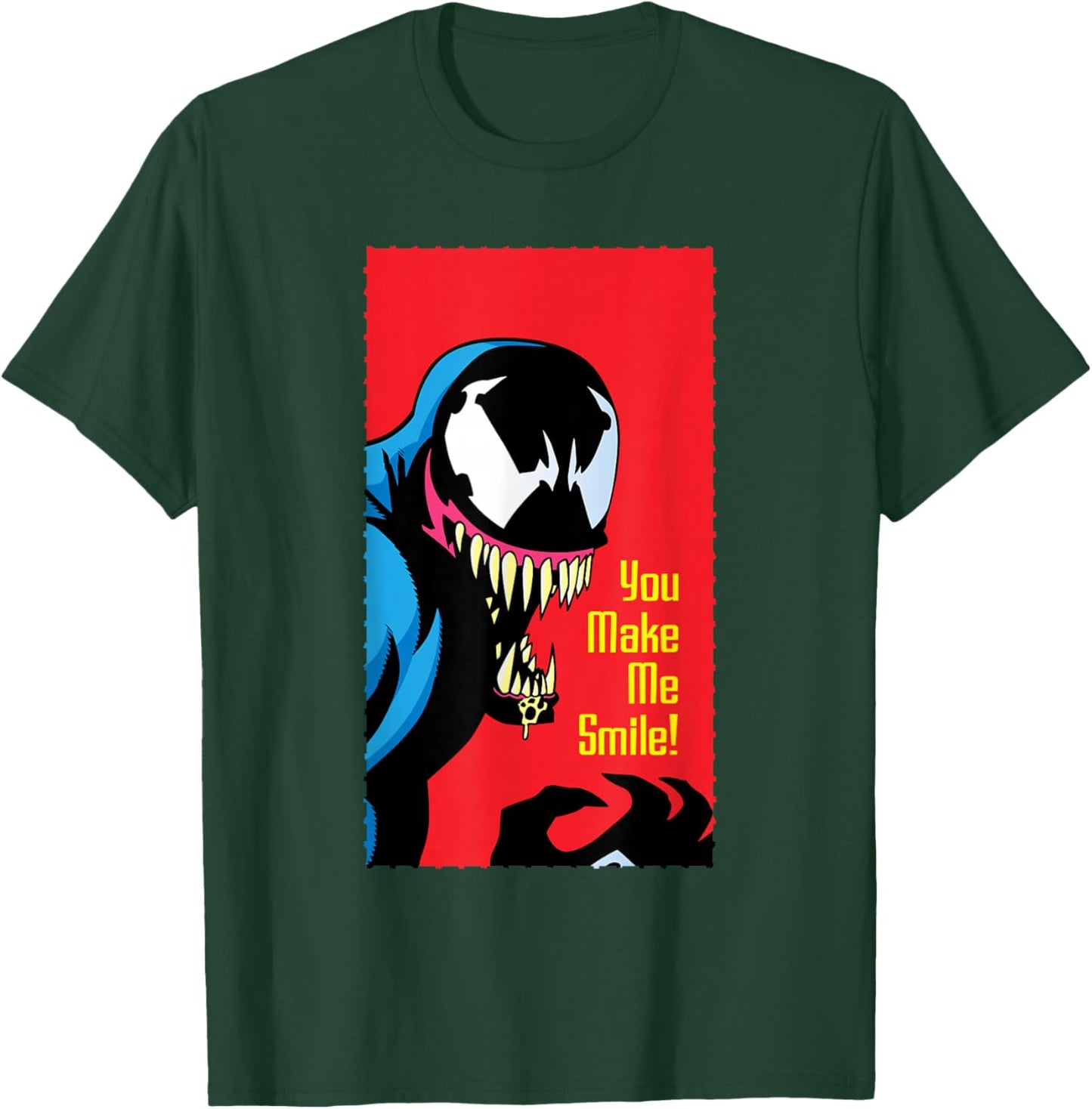 Marvel Retro ’90s Valentine’s Day Card Spider-Man Venom T-Shirt - T-Shirt | Forest
