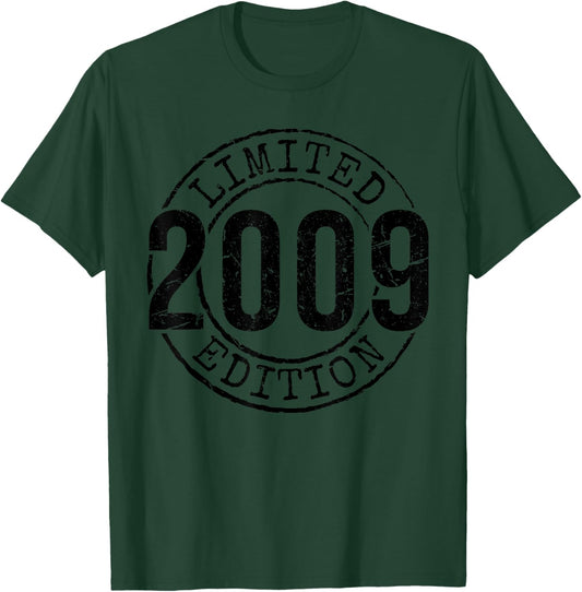 Sweet 16th Birthday 16 Years Old Bday Teen Girl Boy 2009 T-Shirt - T-Shirt | Forest