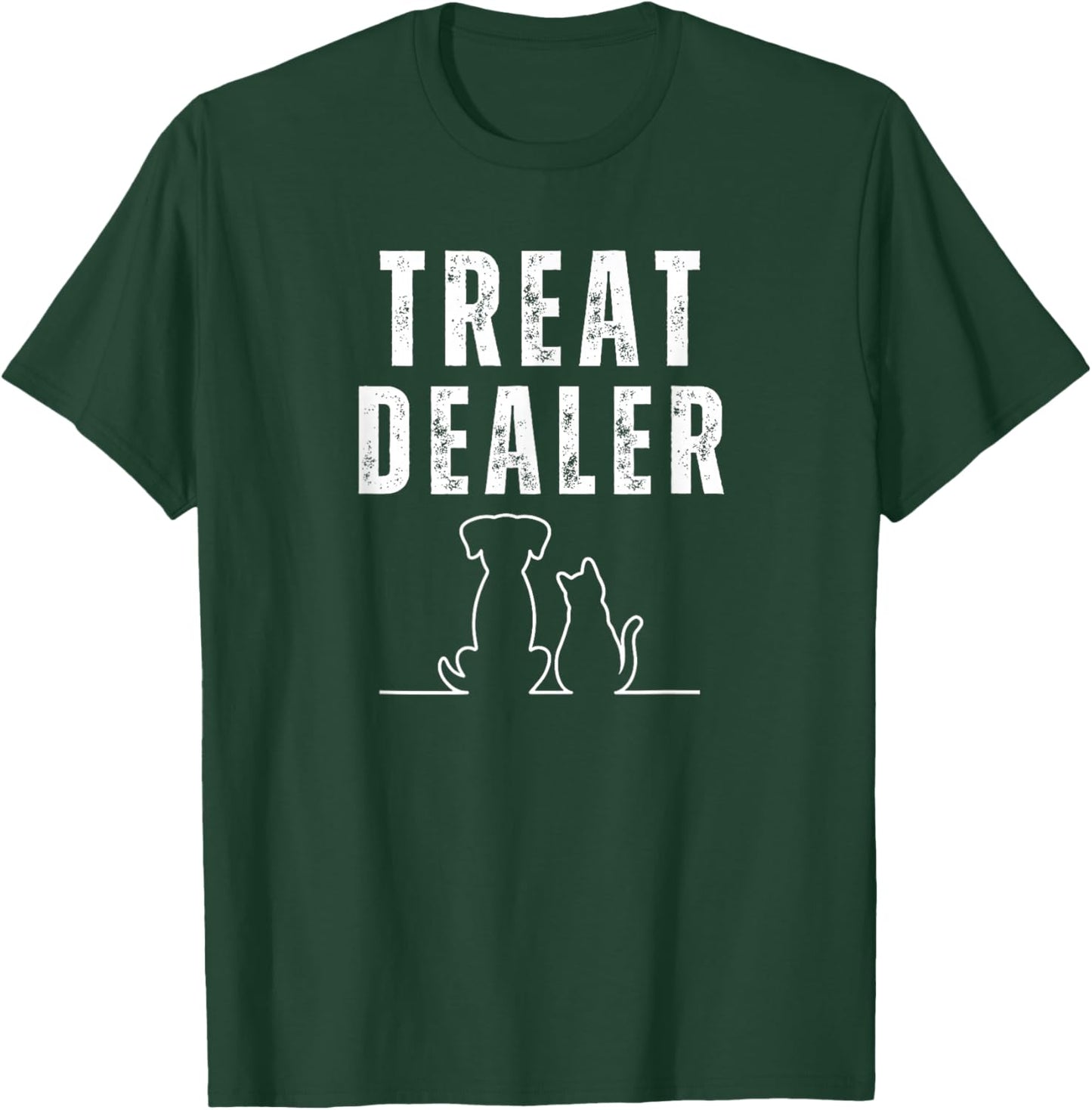 Funny Humor Dog Treat Dealer Dog Owner Dog Treats Dog Lover T-Shirt - T-Shirt | Forest