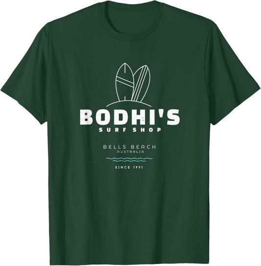 Bodhi's Surf Shop - Bells Beach, Australia - Since 1991 T-Shirt - T-Shirt | Forest