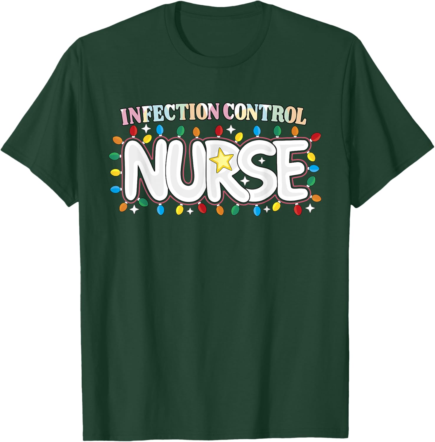 Infection Control Nurse Christmas Epidemiology Nursing Crew T-Shirt - T-Shirt | Forest