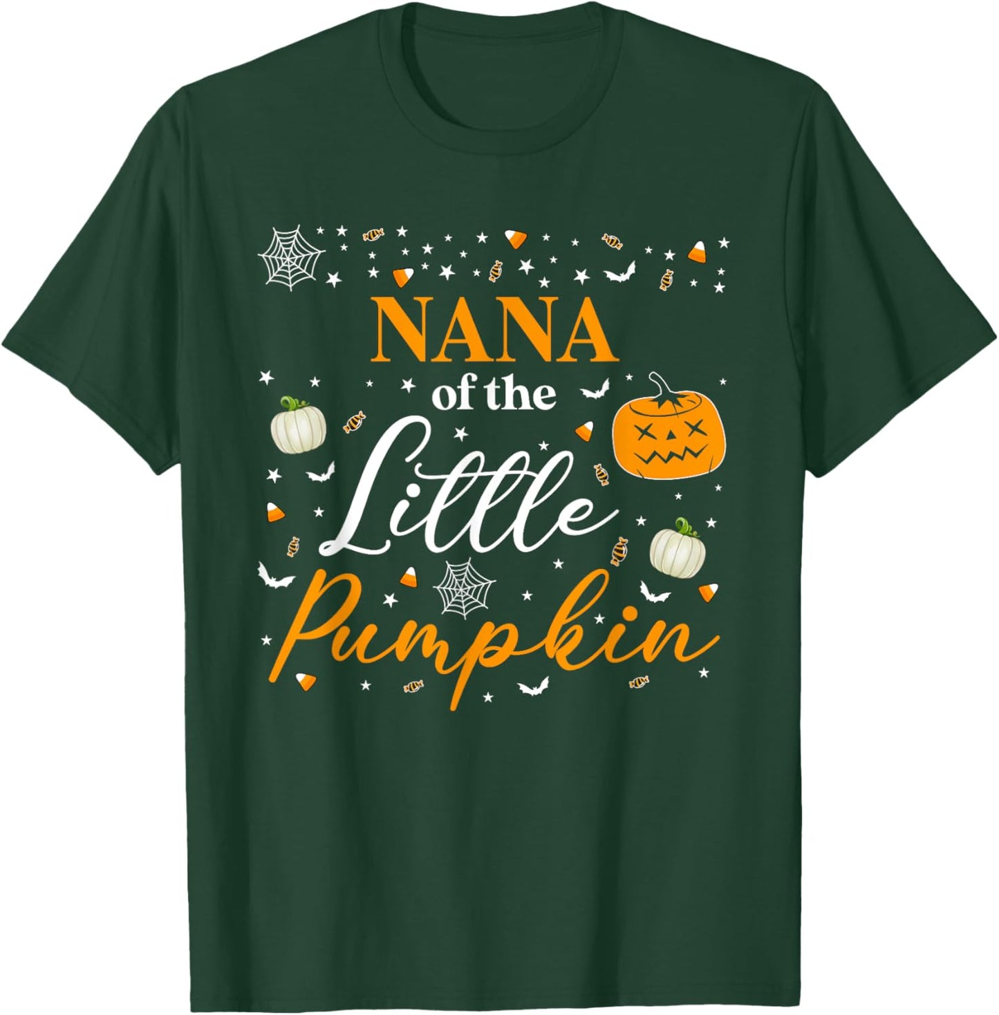Nana Of The Little Pumpkin Family Matching Halloween T-Shirt - T-Shirt | Forest