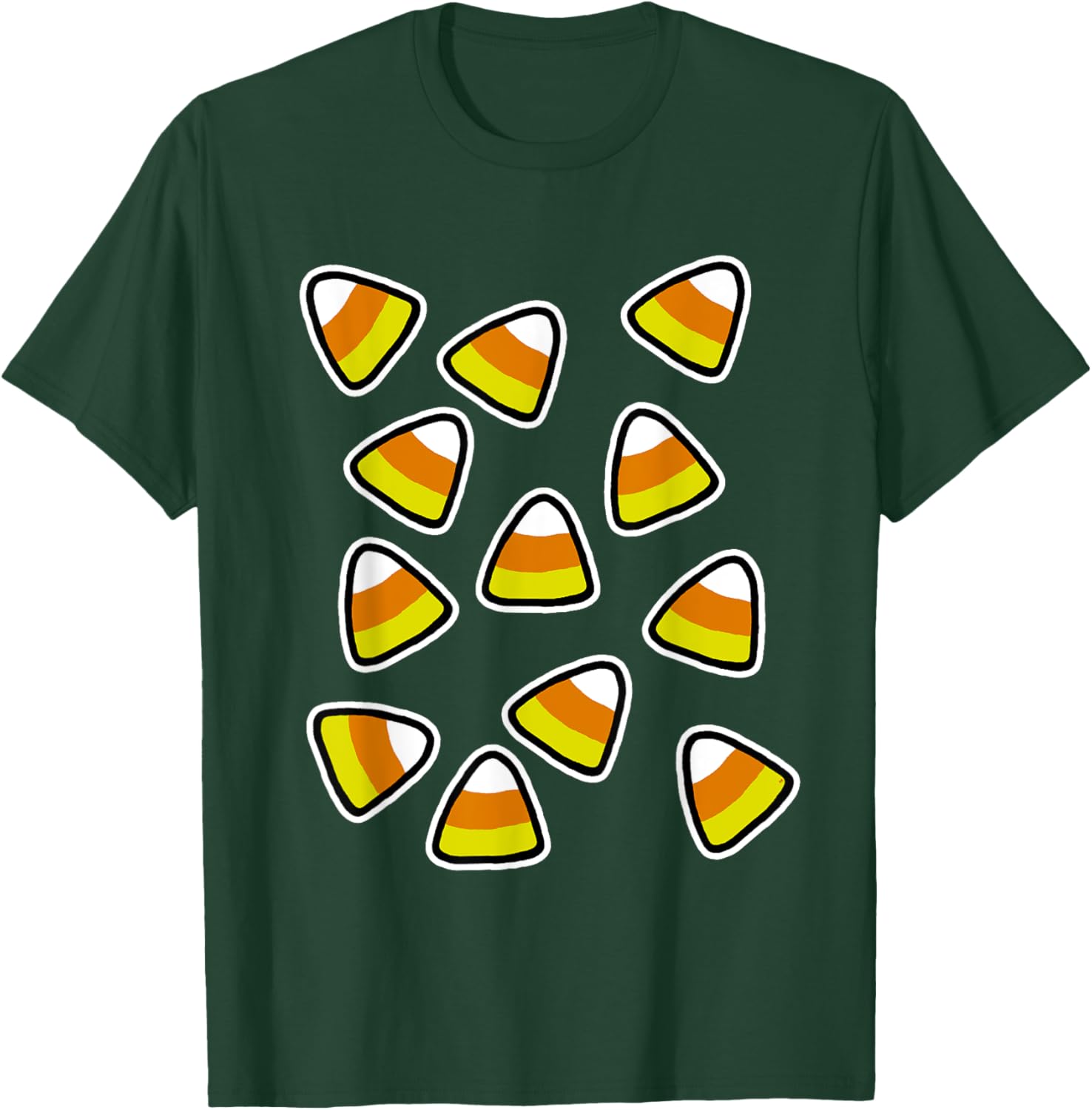 Candy Corn Costume Trick Or Treating Halloween Party Funny T-Shirt - T-Shirt | Forest