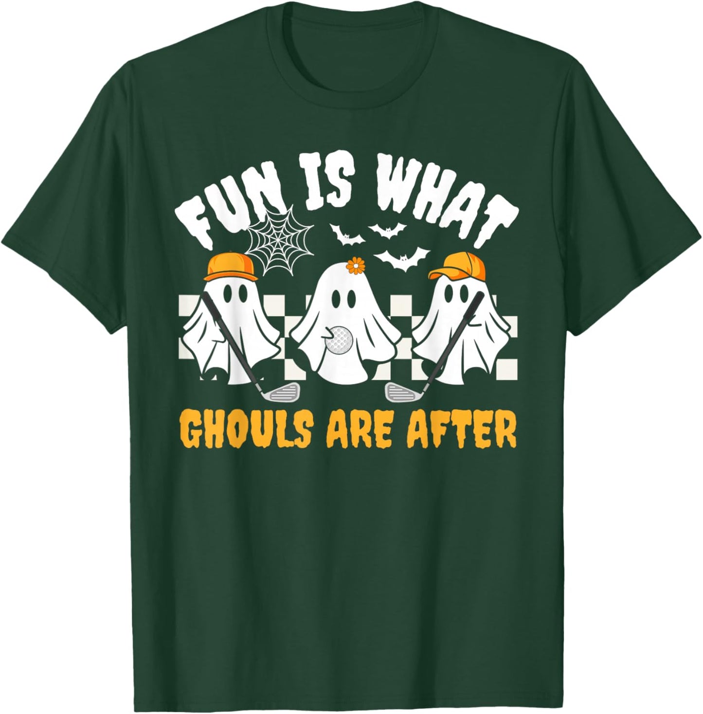 Ghost Golf Ball Player Funny Halloween Costume Women T-Shirt - T-Shirt | Forest
