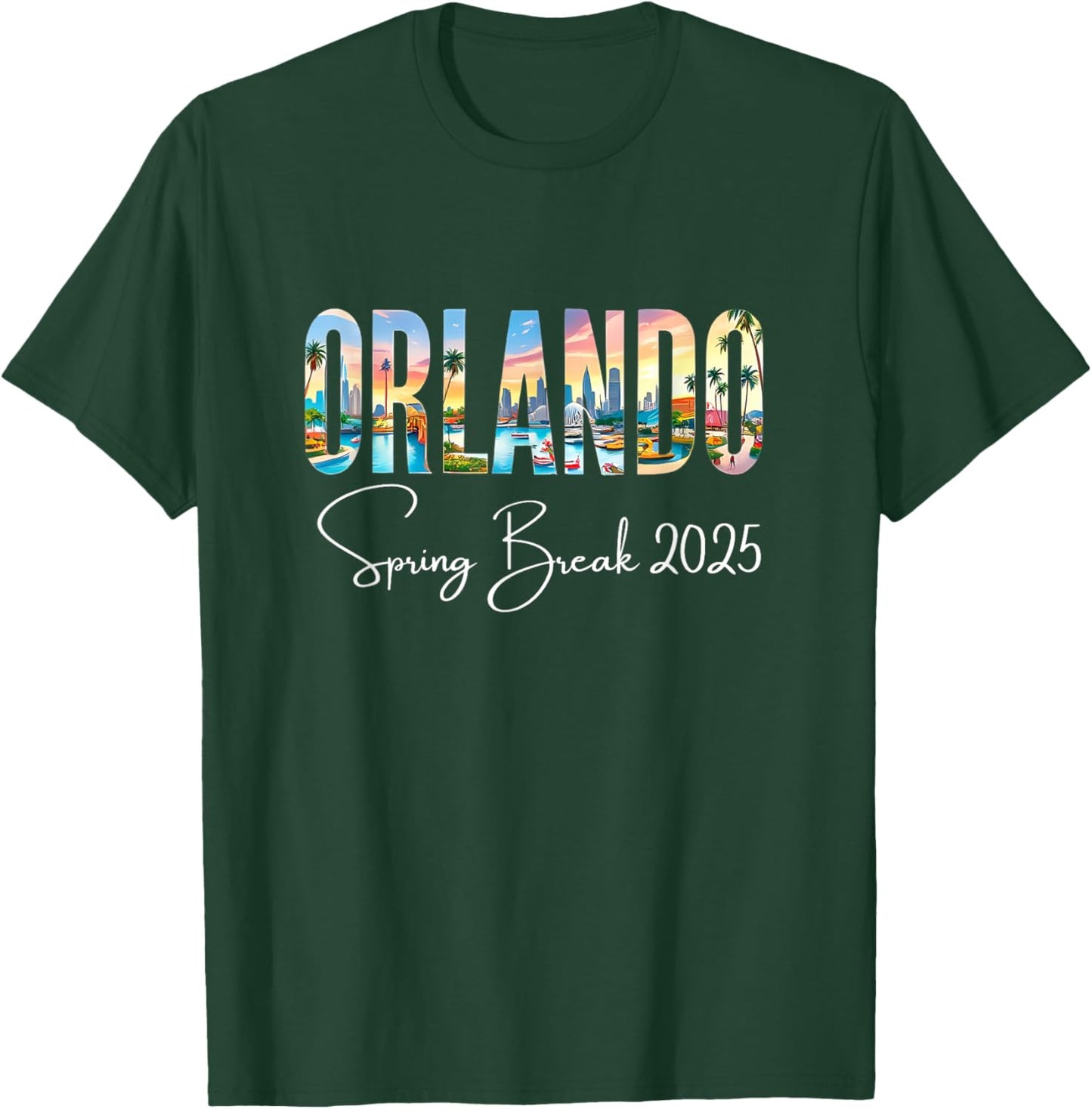 Orlando Florida Spring Break 2025 T-Shirt - T-Shirt | Forest