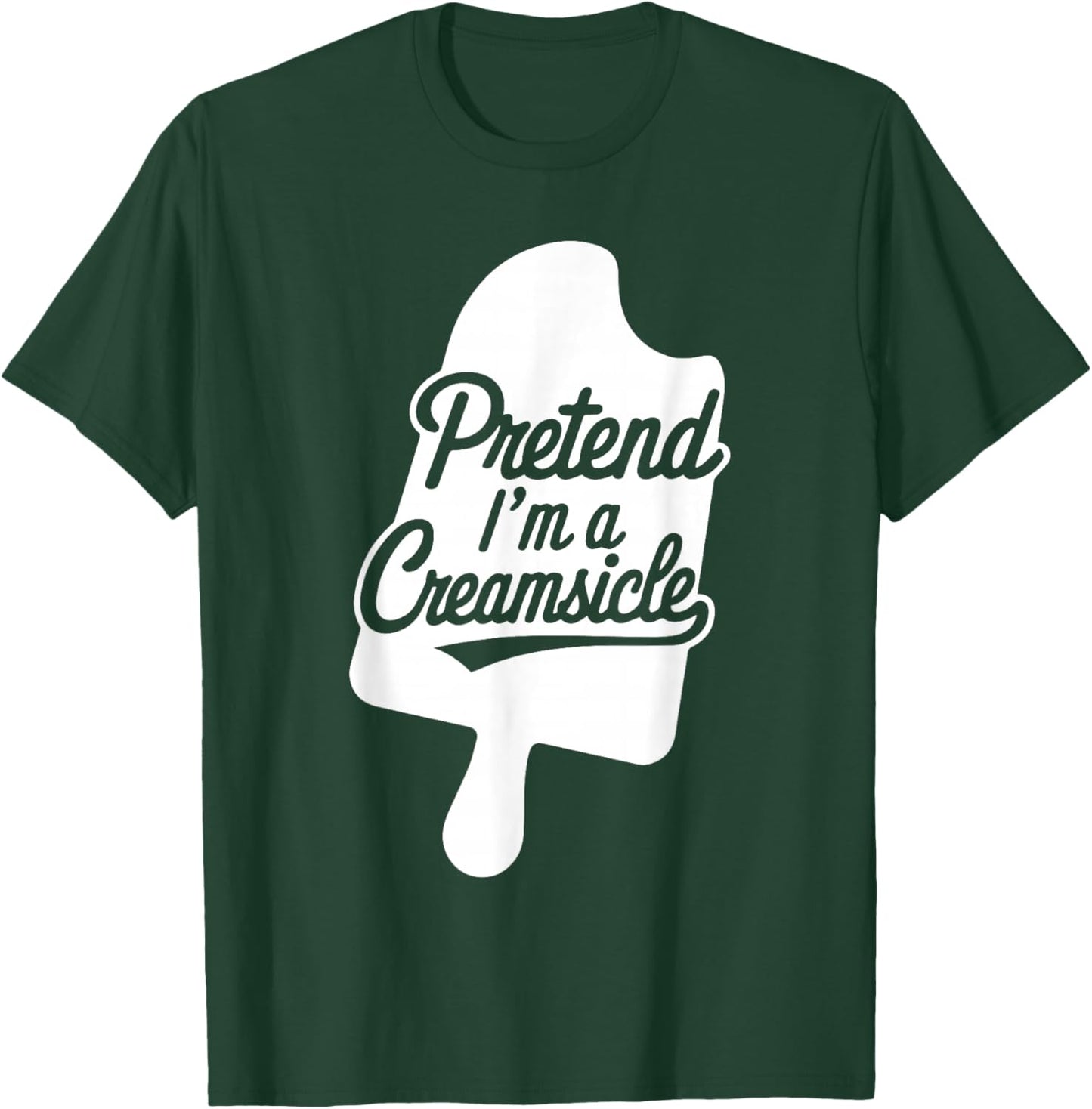 Group Easy Adult Halloween Costumes Pretend I'm A Creamsicle T-Shirt - T-Shirt | Forest