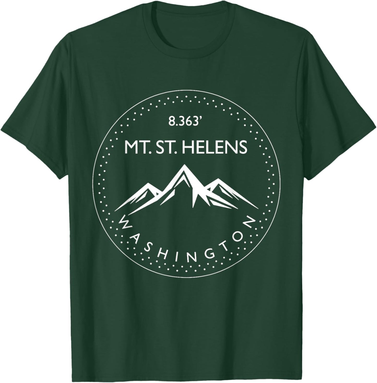 Mt. St. Helens Washington Mountain Climbing Hiking Climber T-Shirt - T-Shirt | Forest