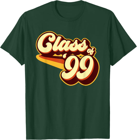 Class of 99 Reunion Retro 1999 T-Shirt - T-Shirt | Forest