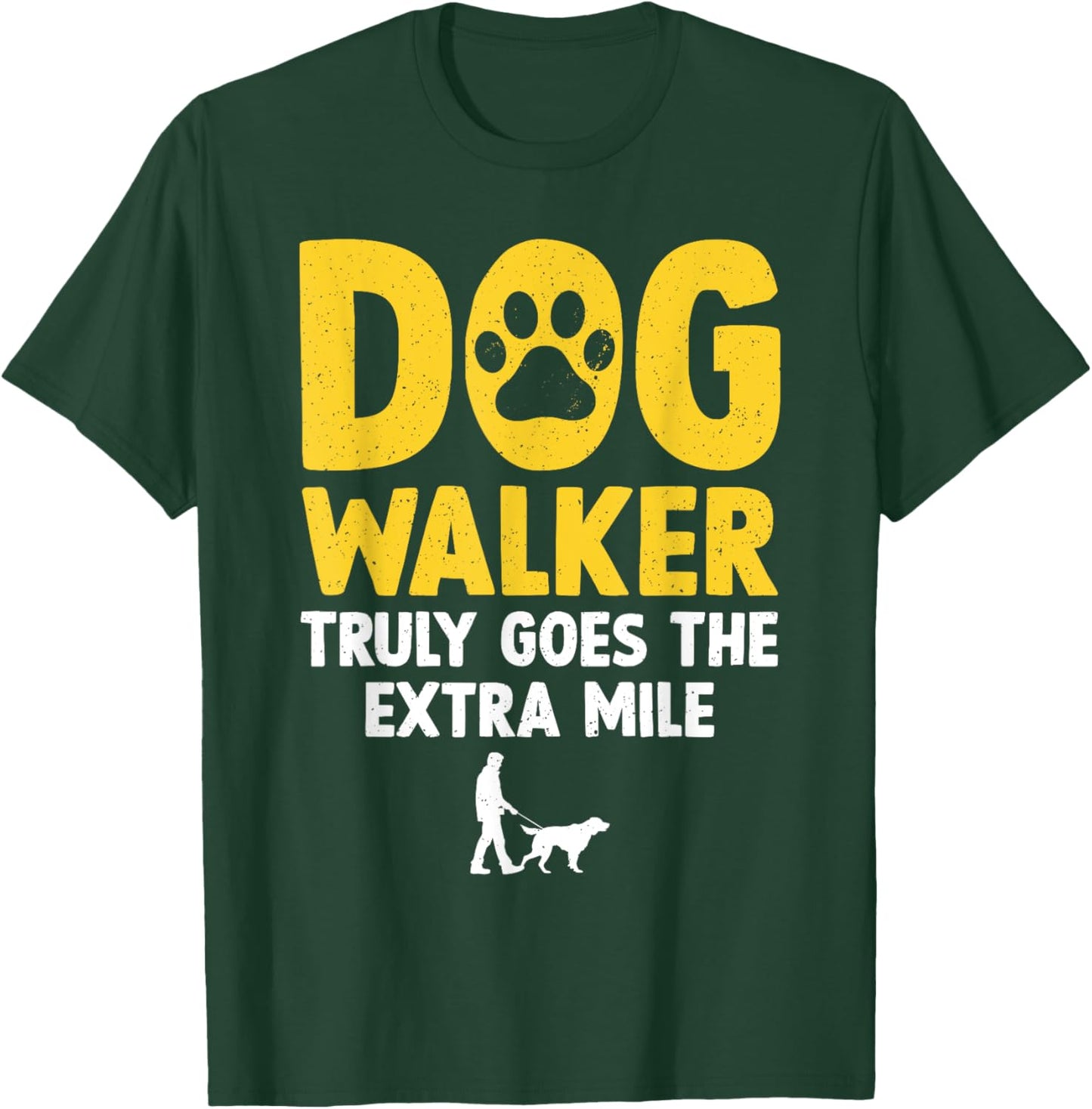 Cool Dog Walker Design Women Pet Walker Dog Walking T-Shirt - T-Shirt | Forest