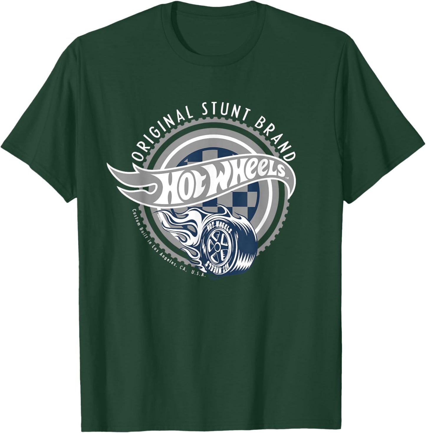 Hot Wheels Original Stunt Brand Grey Logo T-Shirt - T-Shirt | Forest