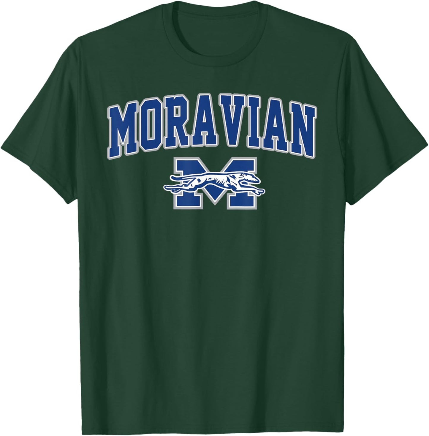 Moravian University Arch Vintage Sports Design Men Women T-Shirt - T-Shirt | Forest