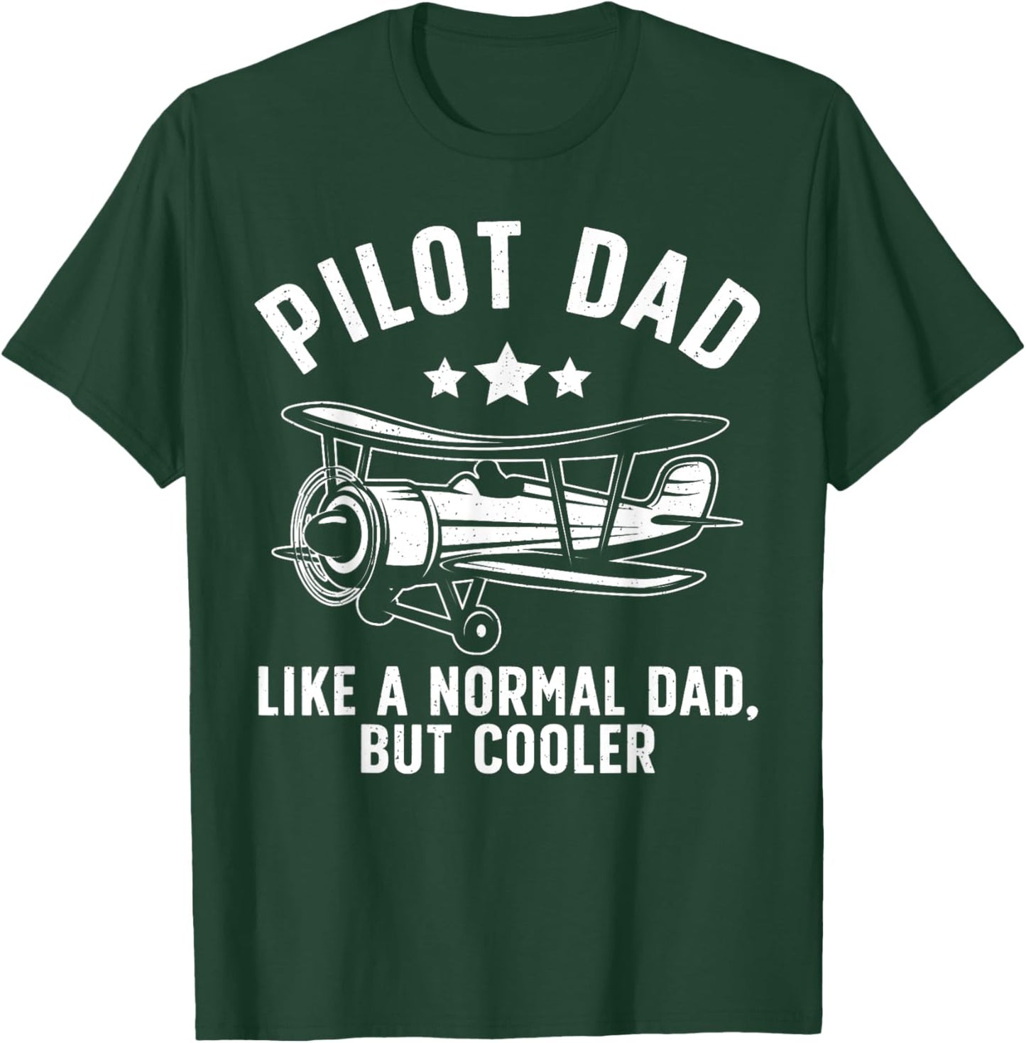 Funny Pilot Dad Art Father Aviation Airplane Pilot T-Shirt - T-Shirt | Forest