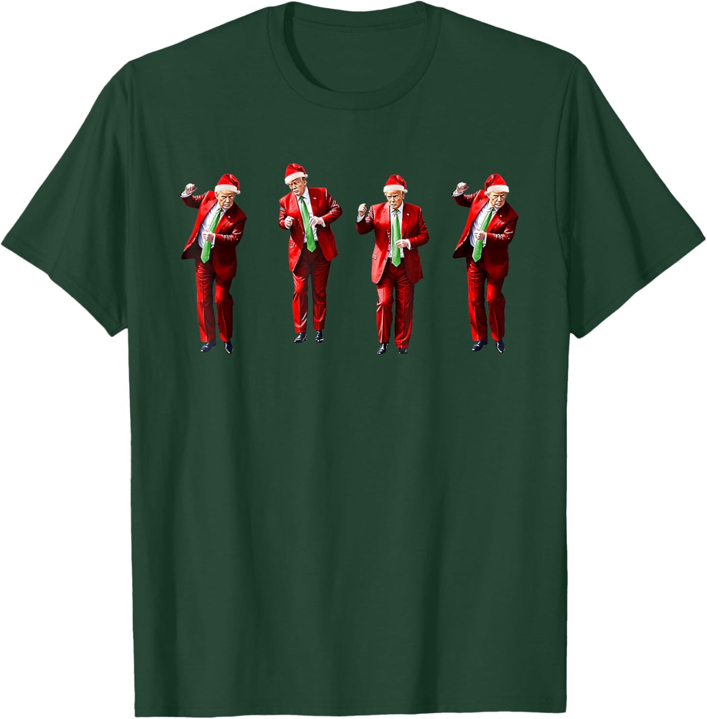 Trump Dance Santa Claus Christmas Xmas Pajamas Funny T-Shirt - T-Shirt | Forest