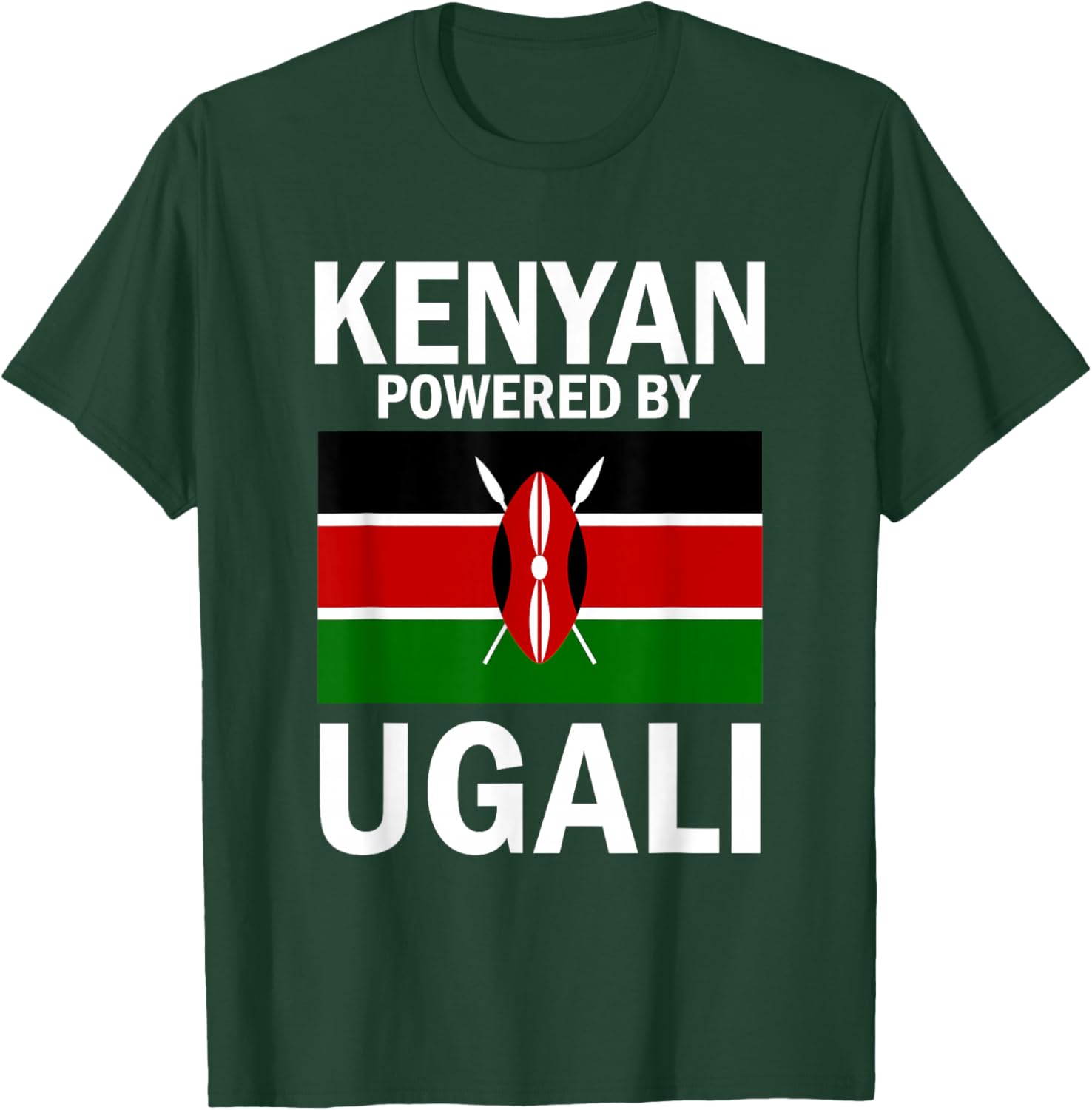 Kenya Kenyan Flag T-Shirt - T-Shirt | Forest