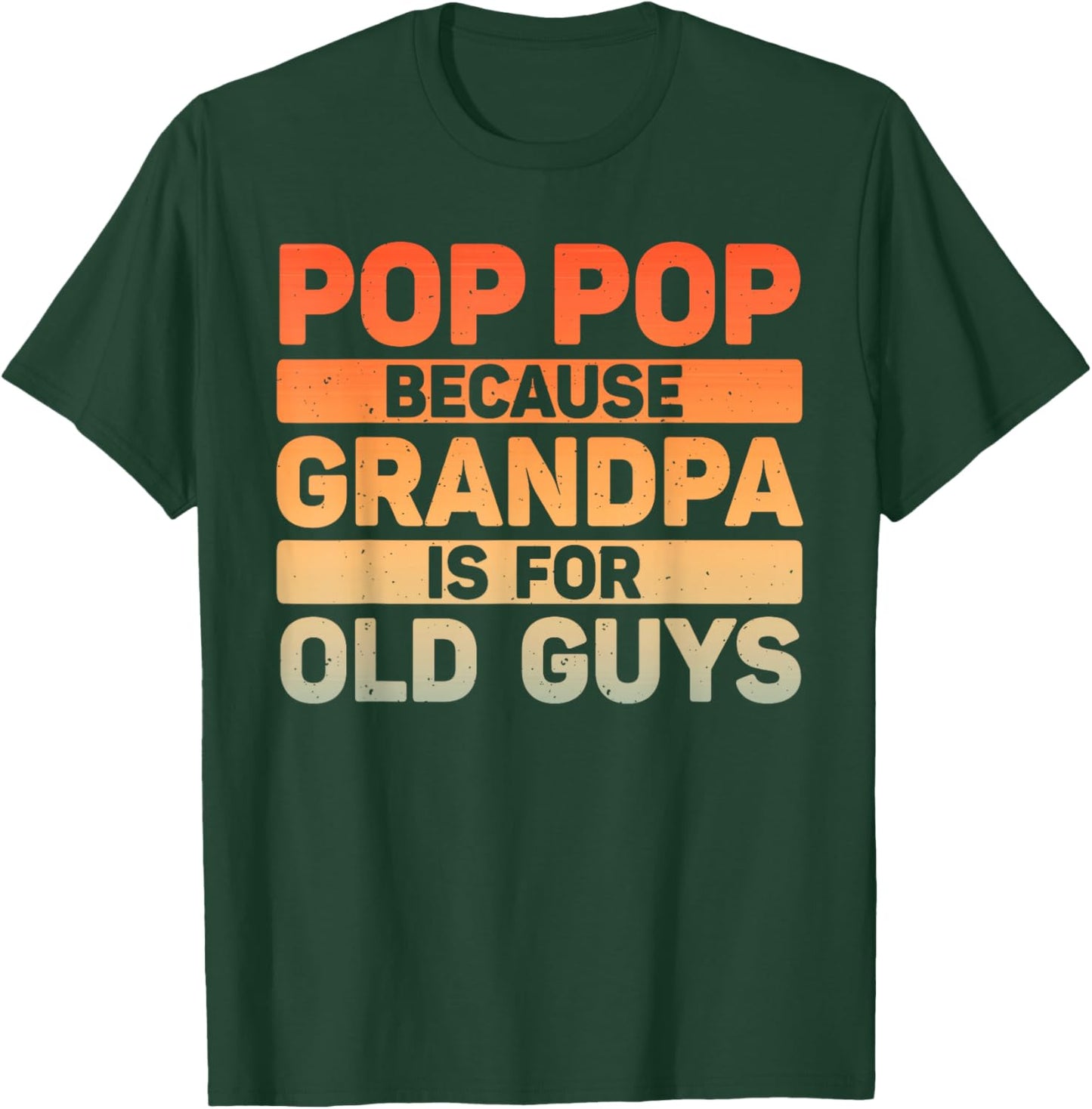 Pop Pop Art For Grandpa From Grandkids Father's Day Pop Pop T-Shirt - T-Shirt | Forest