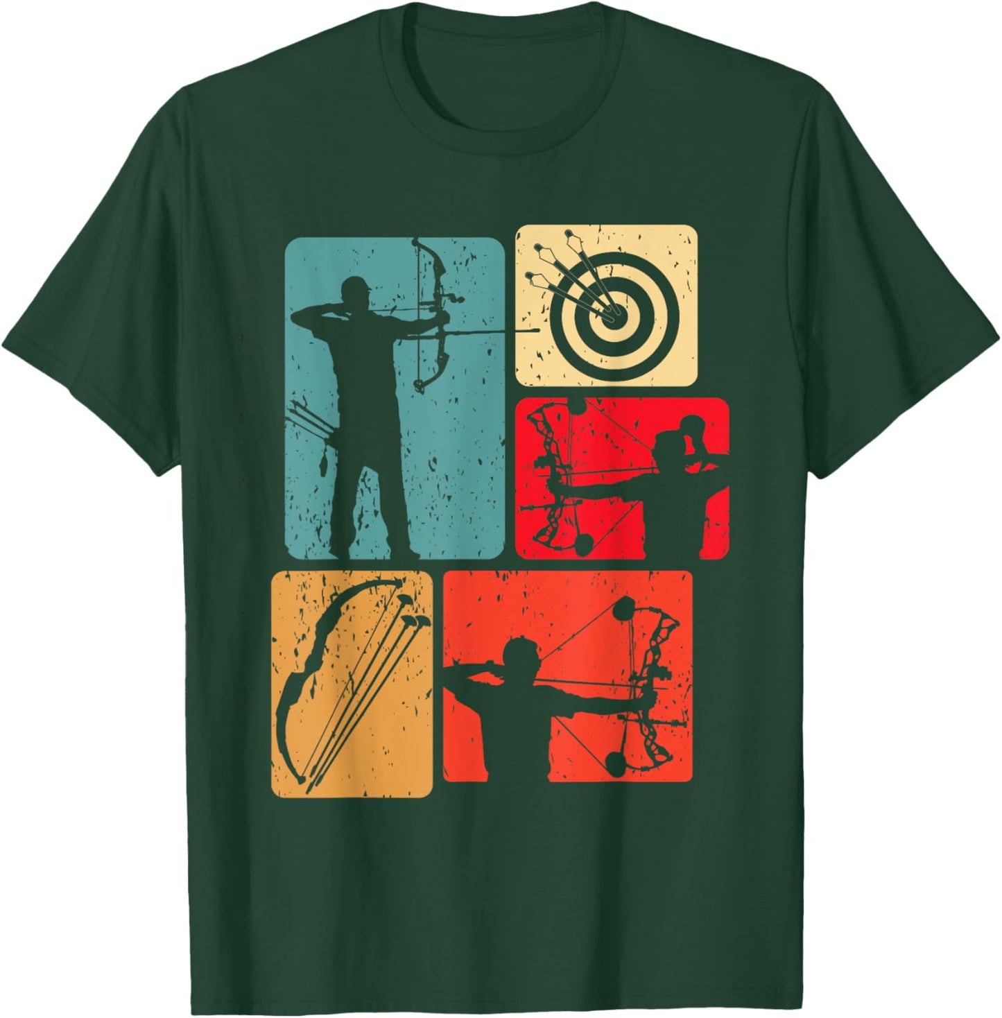 Funny Archery Cool Bow Arrow Target Game Enthusiast Outfit T-Shirt - T-Shirt | Forest