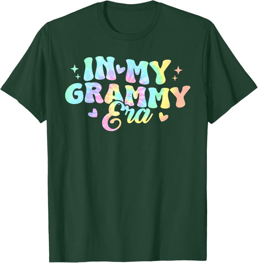 Retro Groovy In My Grammy Era Tie Dye T-Shirt - T-Shirt | Forest