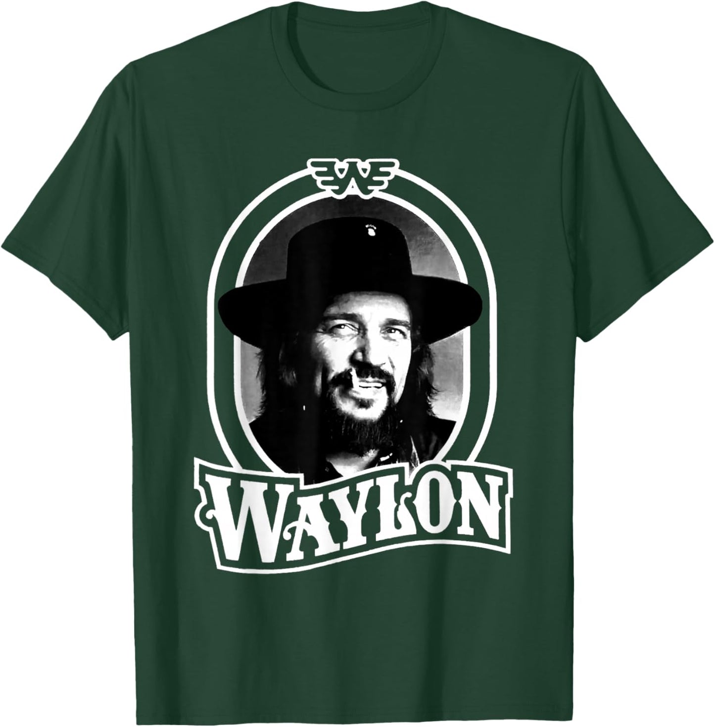 Waylon Jennings - Official Merchandise - Waylon 79 T-Shirt - T-Shirt | Forest