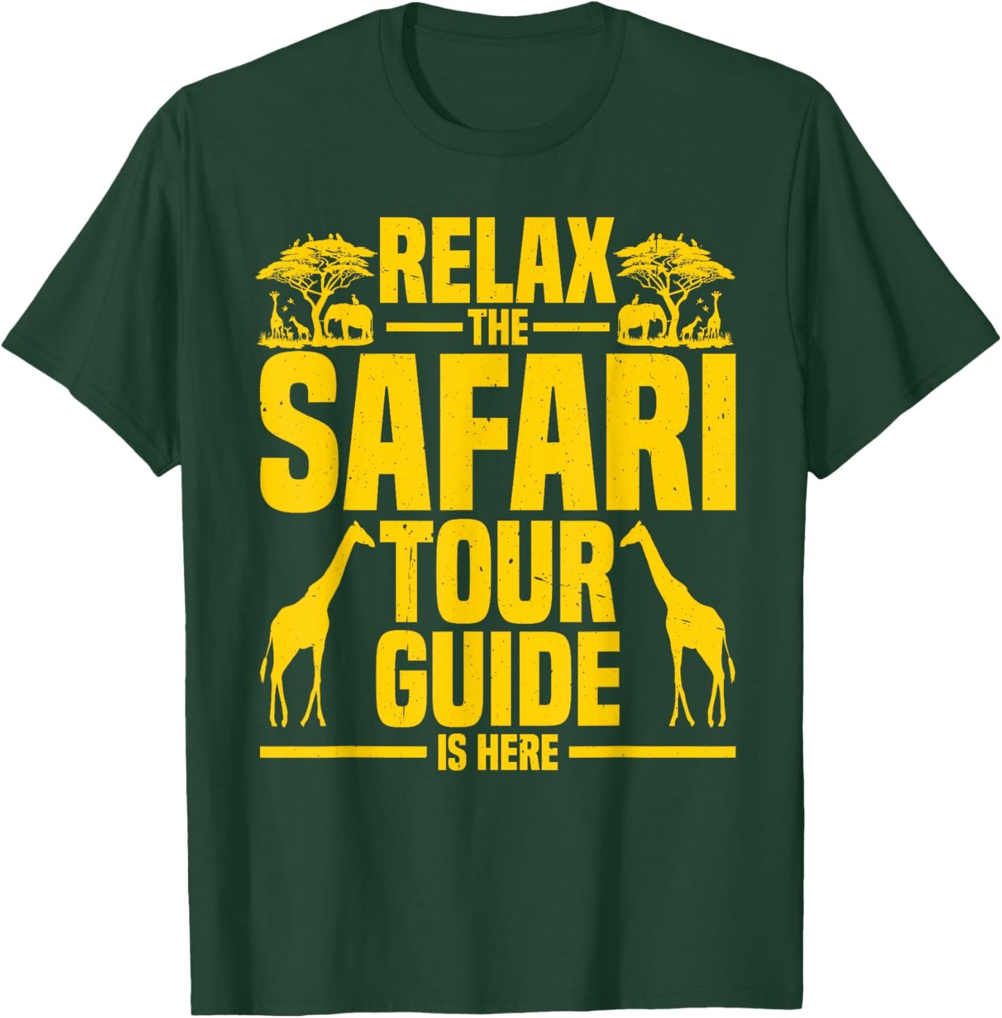 Safari Costume Tourist Guide Travel Safari Tour Guide T-Shirt - T-Shirt | Forest