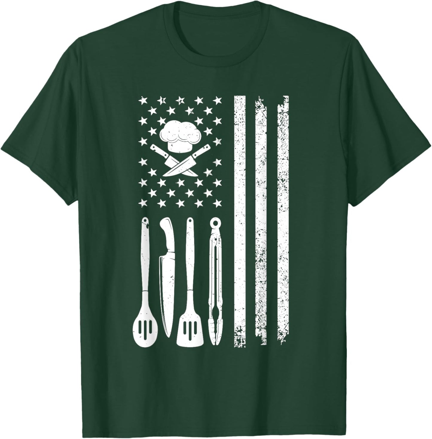 Cool Chef Art Women Restaurant Cook Male Home Chef T-Shirt - T-Shirt | Forest