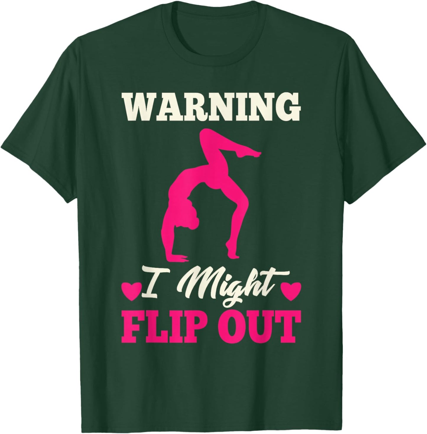 Funny Gymnastics Gift Gymnast Accessories & Stuff Cute Gymnastics Art For Girls Kids Women Tumbling Gymnast T-Shirt - T-Shirt | Forest