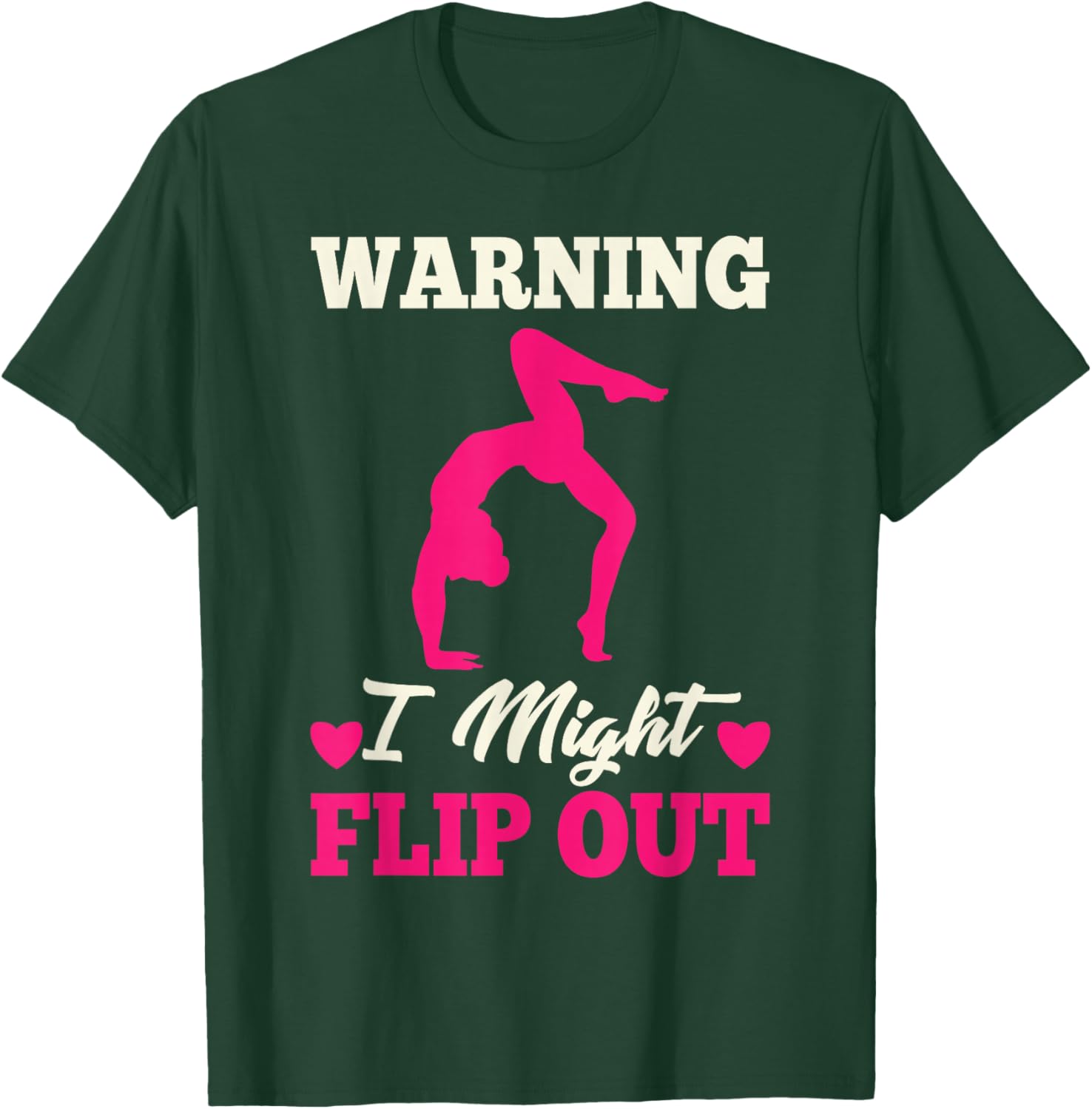 Funny Gymnastics Gift Gymnast Accessories & Stuff Cute Gymnastics Art For Girls Kids Women Tumbling Gymnast T-Shirt - T-Shirt | Forest