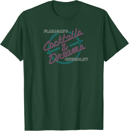 Cocktail Retro 80s Funny Neon Bar Graphic T-Shirt - T-Shirt | Forest