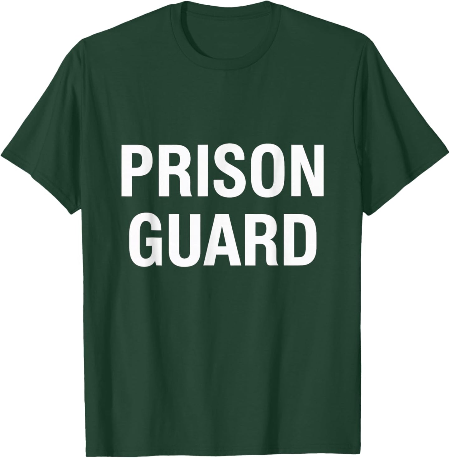 Prison Guard Officer Costume Halloween T-Shirt - T-Shirt | Forest