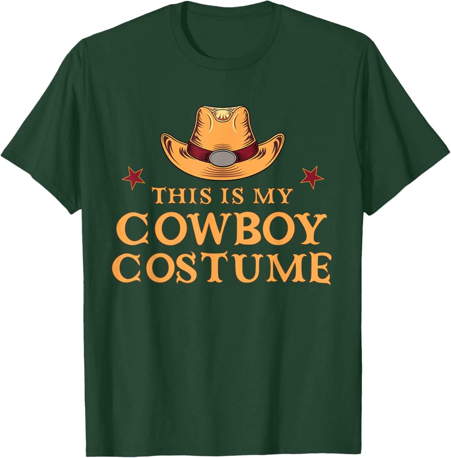This Is My Cowboy Costume Men Western Cowboy Rodeo T-Shirt - T-Shirt | Forest