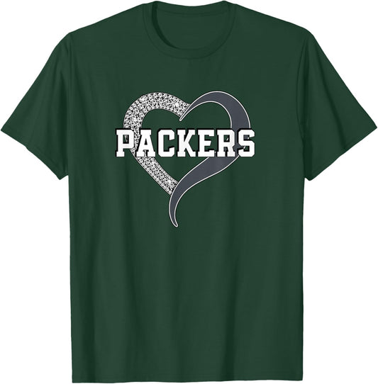 Packers Colquitt County Diamond Heart HS T-Shirt - T-Shirt | Forest