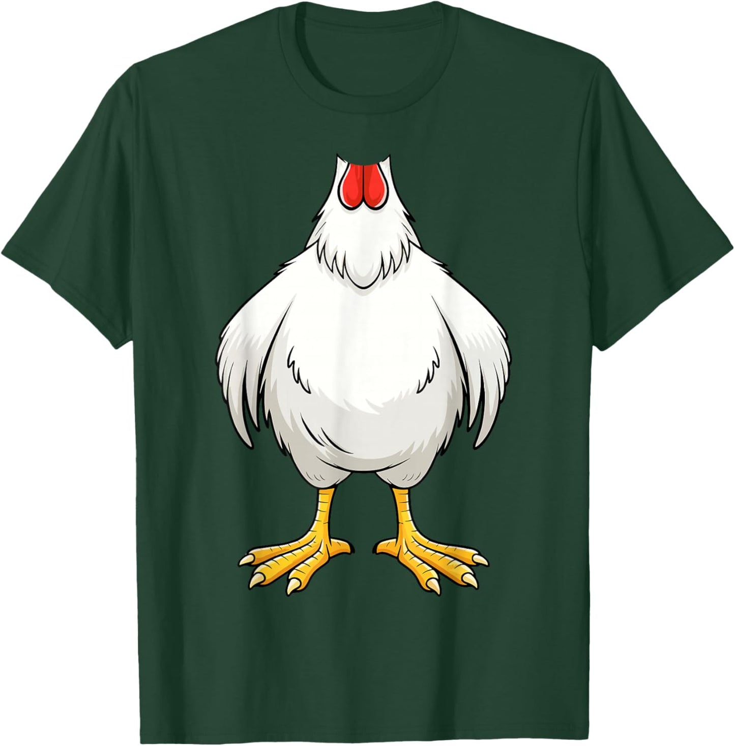 Chicken Shirt Adult Kids Men Women Chicken Hen Body Costume T-Shirt - T-Shirt | Forest
