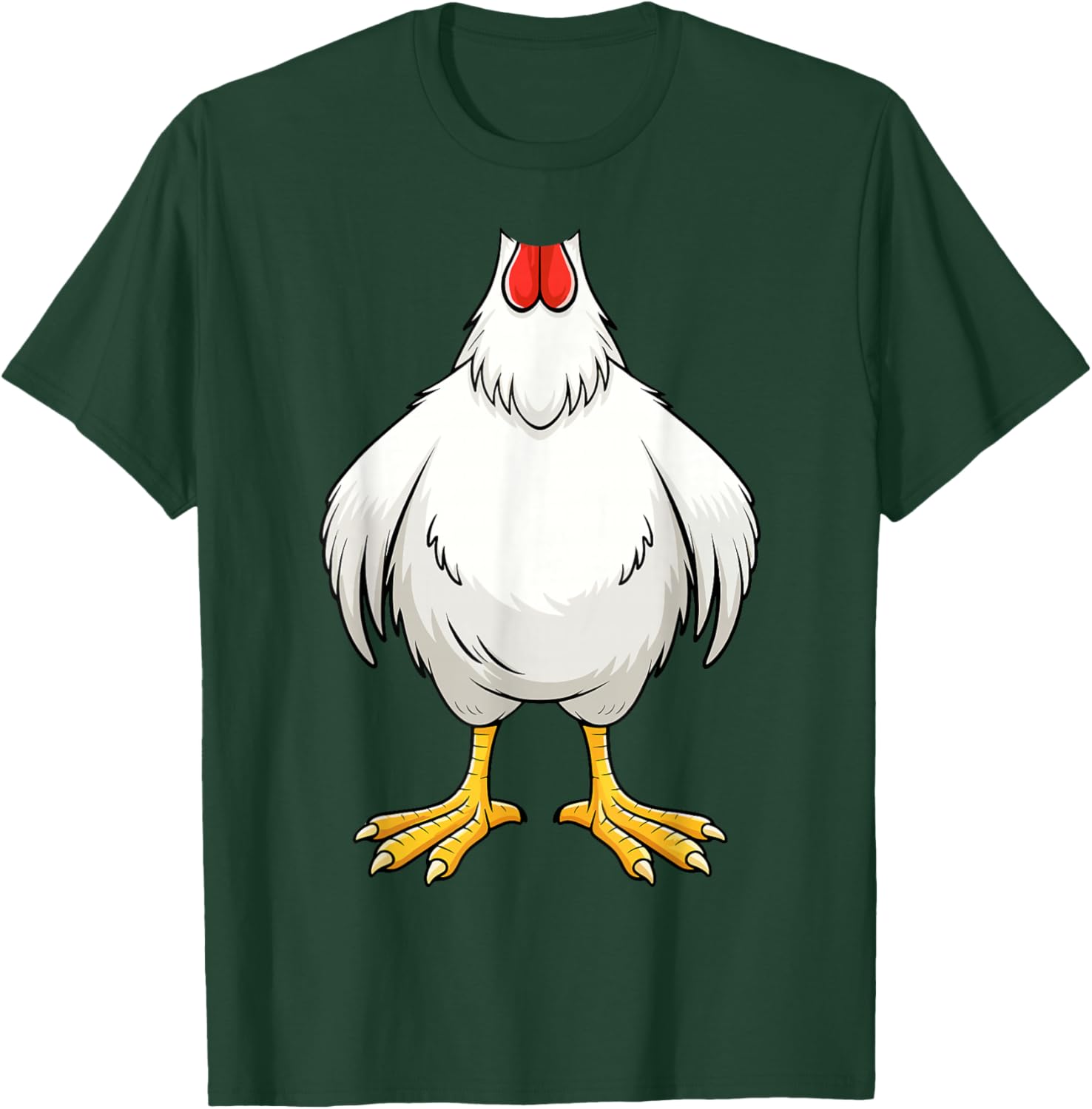 Chicken Shirt Adult Kids Men Women Chicken Hen Body Costume T-Shirt - T-Shirt | Forest