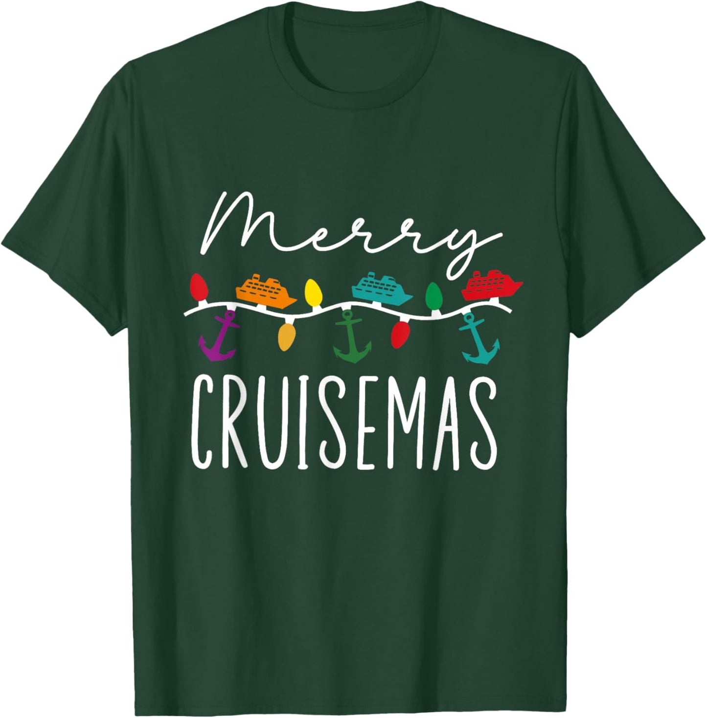 Merry Cruisemas Family Cruise Christmas Family Cruisin Crew T-Shirt - T-Shirt | Forest