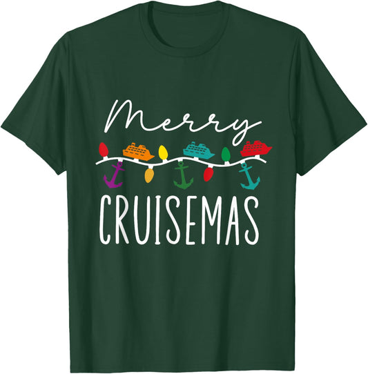 Merry Cruisemas Family Cruise Christmas Family Cruisin Crew T-Shirt - T-Shirt | Forest