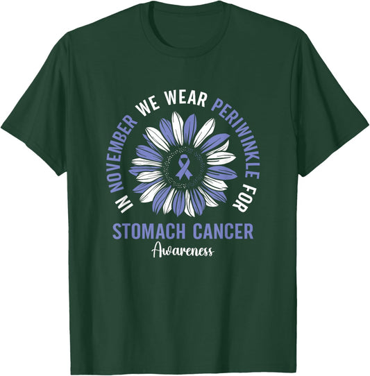 In November We Wear Periwinkle For Stomach Cancer Awareness T-Shirt - T-Shirt | Forest