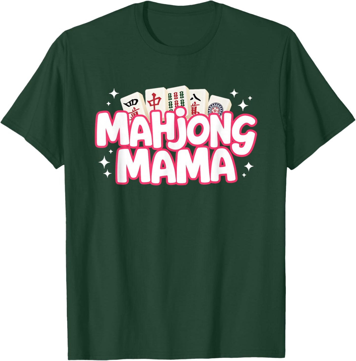 Mahjong Mama Mom Mother Mah Jongg Player T-Shirt - T-Shirt | Forest