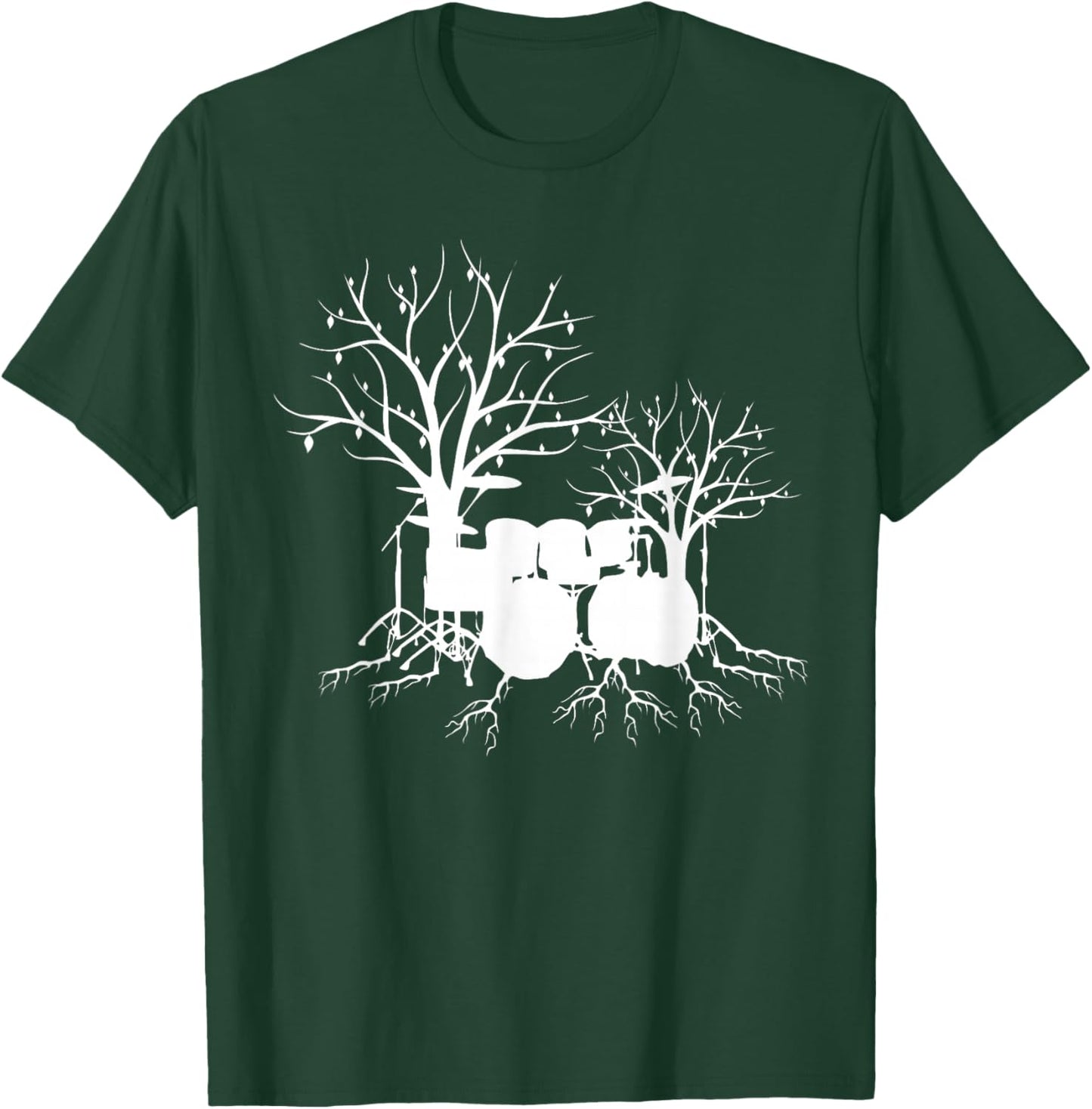 Cool Drummer Design Women Drumming Drum Set Drummer T-Shirt - T-Shirt | Forest