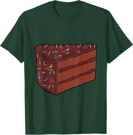 Chocolate Piece of Cake Halloween Costume Food Cosplay Party T-Shirt - T-Shirt | Forest