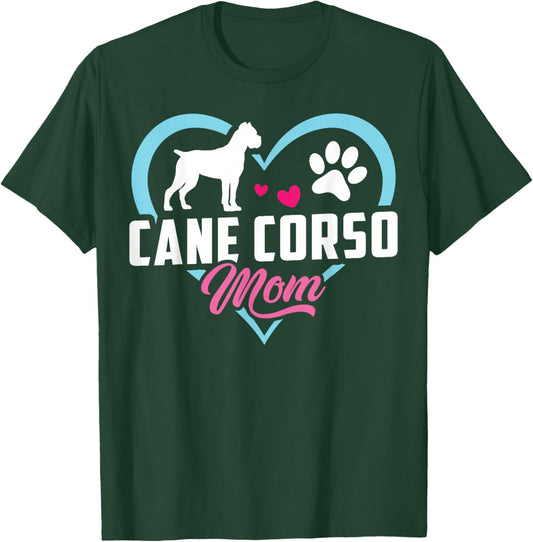 Cane Corso Mom Cane Corso Heart T-Shirt - T-Shirt | Forest