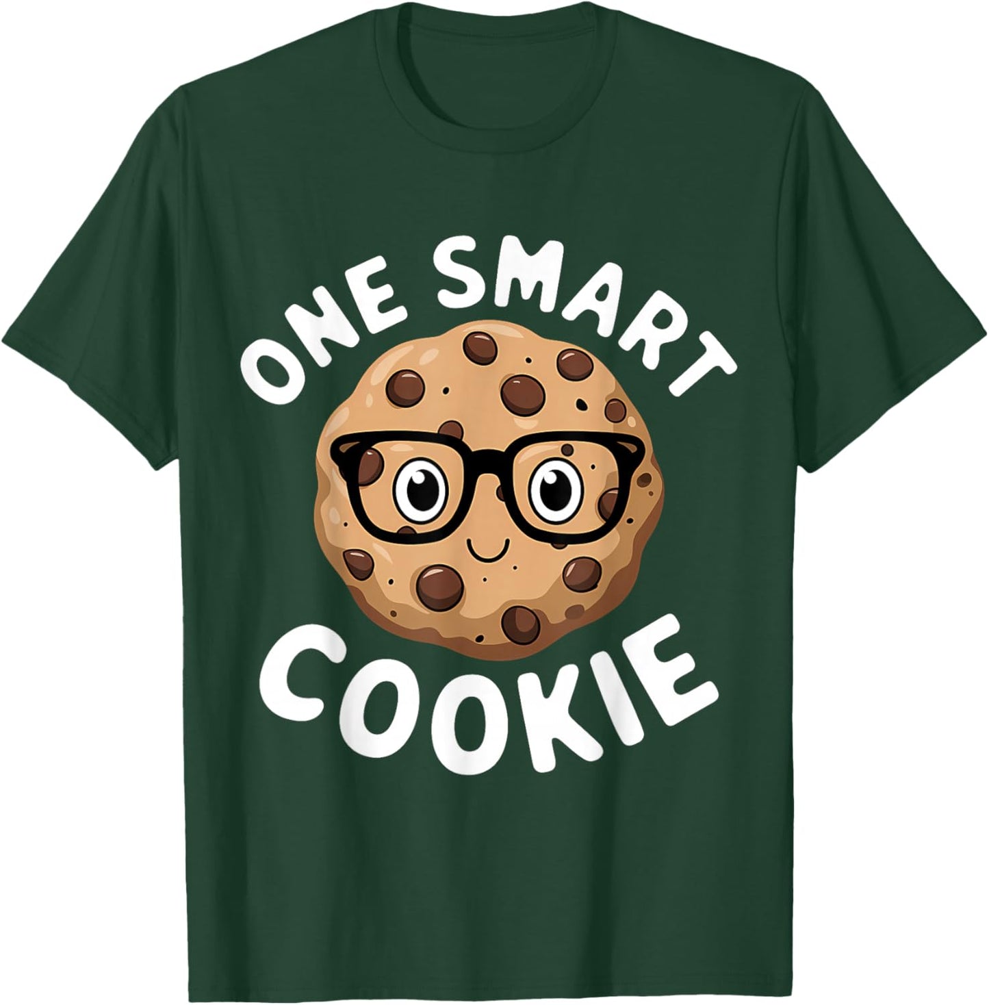 One Smart Cookie Funny Chocolate Chip Cookie T-Shirt - T-Shirt | Forest
