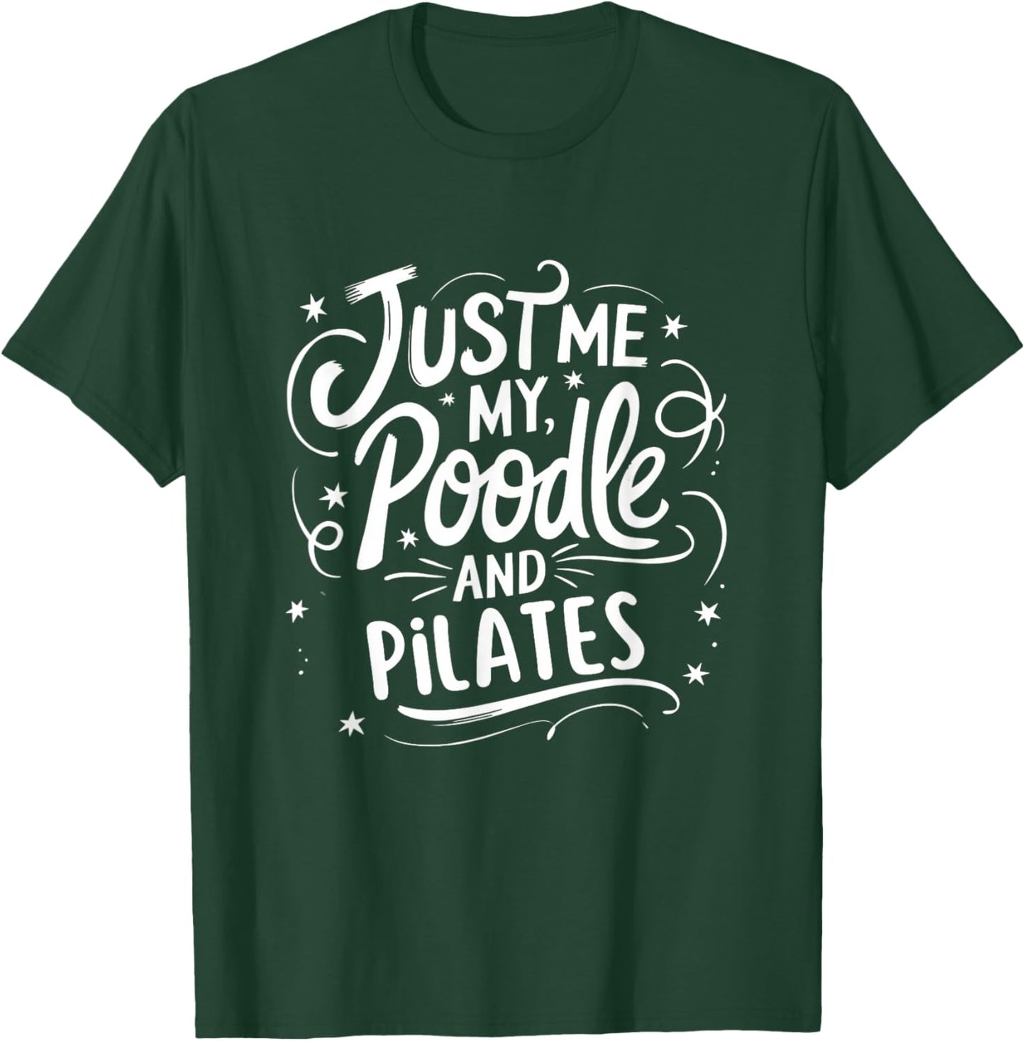 Poodle Mom Owner Loves Pilates Dog Lover Women T-Shirt - T-Shirt | Forest