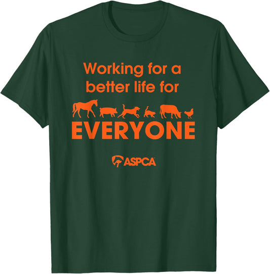 ASPCA Adult Black Classic Fit Modern Classic Fit Life T-Shirt - T-Shirt | Forest