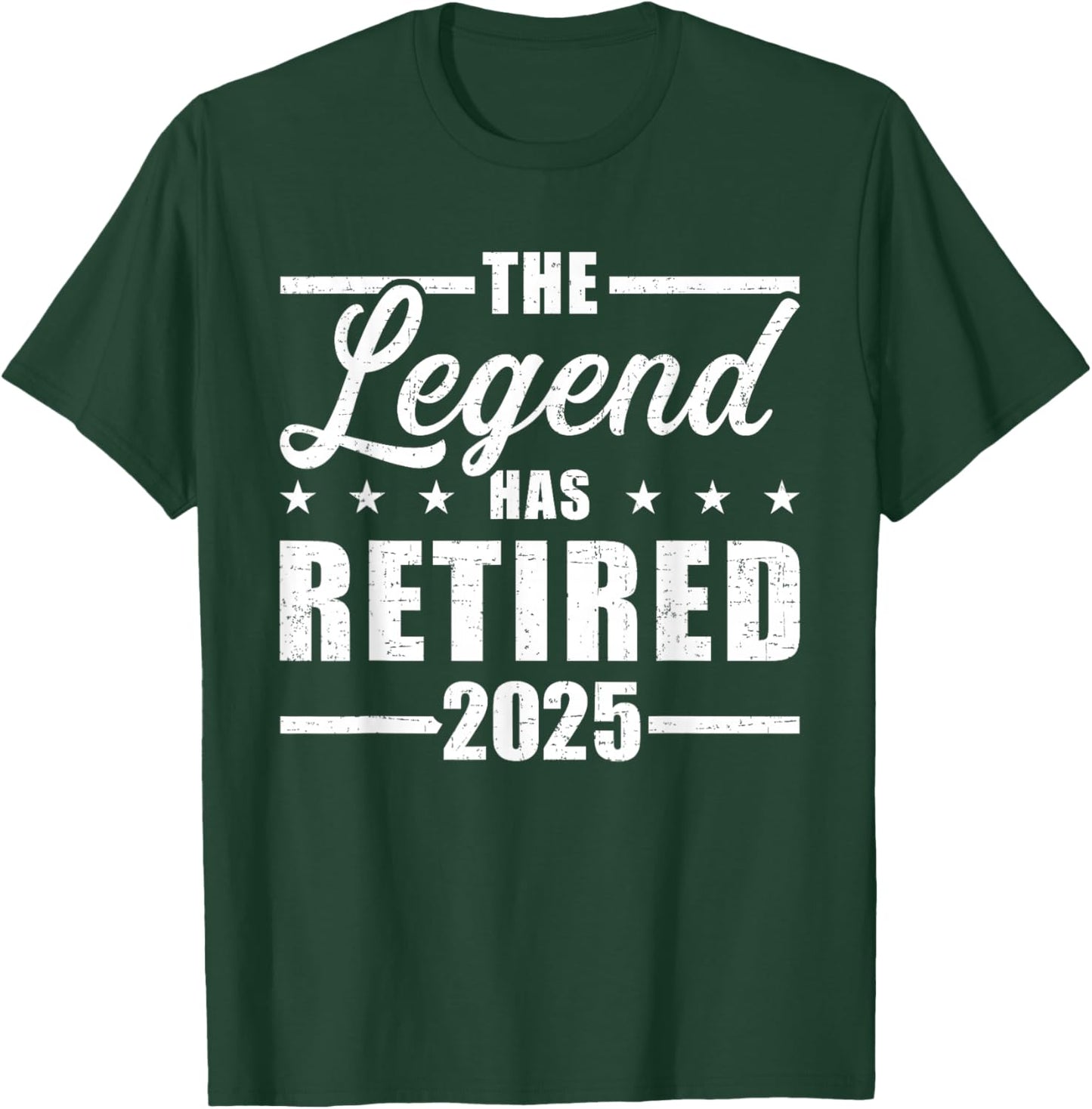 Legend hat retired 2025 for coworker in retirement T-Shirt - T-Shirt | Forest