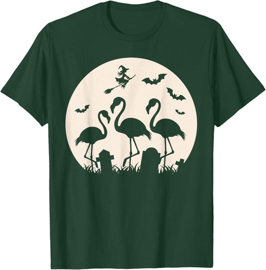 Spooky Flamingos For Halloween Flamingo Women T-Shirt - T-Shirt | Forest