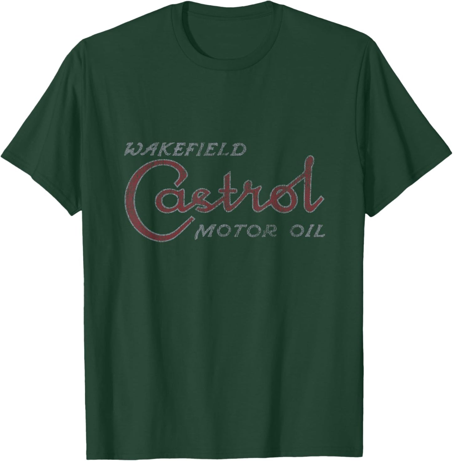Castrol Liquid Engineering Vintage Retro Logo PAPL1366 T-Shirt - T-Shirt | Forest