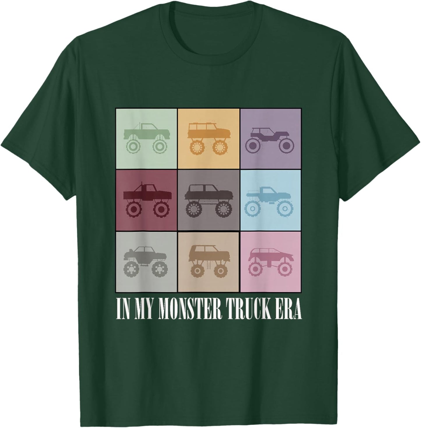 In My Monster Trucks Era Men Boy Kids T-Shirt - T-Shirt | Forest